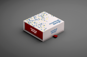 moderno caja Bosquejo diseño psd