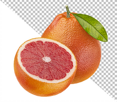 Grapefruit isolated on white background with clipping path psd