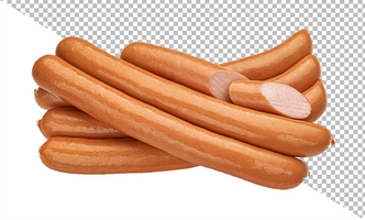 chaud chien saucisse isolé sur blanc Contexte psd