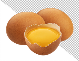 Egg isolated on white background psd