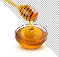 honing dipper geïsoleerd op witte achtergrond psd