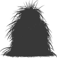 silhouette haystack full black color only vector