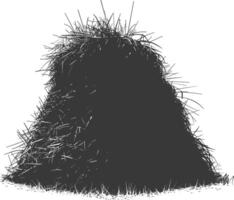 silhouette haystack full black color only vector