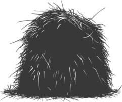 silhouette haystack full black color only vector