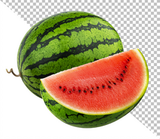 Watermelon isolated on white background psd