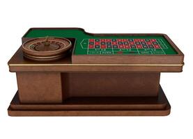 3d rendering casino roulette table photo