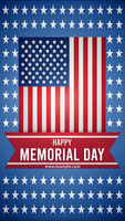 A patriotic poster for Memorial Day psd