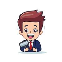 Businessman - Businessman Cartoon Character Illustration.xA vector