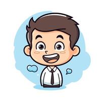 Businessman Smiling - Cartoon Illustration vector