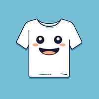 linda camiseta kawaii personaje. ilustración. vector