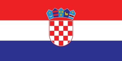 nacional bandera de Croacia. Croacia bandera. vector