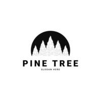 pino árbol logo, esta logo es inspirado por pino arboles en el bosque vector