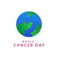 World cancer day design in pink vector