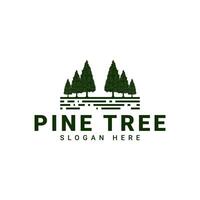 pine tree logo, this logo is inspired by pine trees in the forest vector