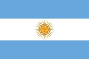 National flag of Argentina Flag of Argentina vector