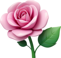 A Minimalistic rosebud icon. Ai-generated. png