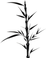 A black bamboo stalk. AI-Generated. png