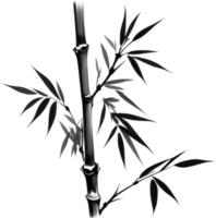 en svart bambu stjälk. ai-genererad. png