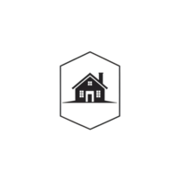 Collection of Simple House Logo Designs Isolated png