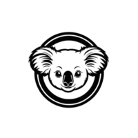 collezione di semplice koala logo disegni isolato png