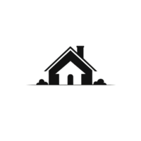 samling av enkel hus logotyp mönster isolerat png