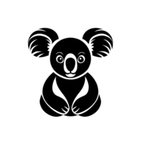 Sammlung von einfach Koala Logo Designs isoliert png