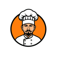 coleção do culinária chefe de cozinha cozinhar cabeça logotipo desenhos isolado png