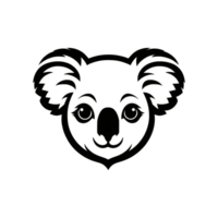 collection de Facile koala logo dessins isolé png