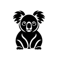 collection de Facile koala logo dessins isolé png