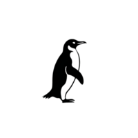 Sammlung von einfach Pinguin Logo Designs isoliert png