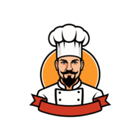 collection de culinaire chef cuisinier tête logo dessins isolé png