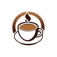 samling av enkel kaffe kopp logotyp mönster isolerat png