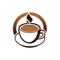 collection de Facile café tasse logo dessins isolé png