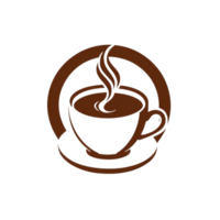 collection de Facile café tasse logo dessins isolé png
