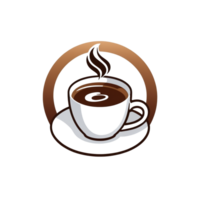 coleção do simples café copo logotipo desenhos isolado png