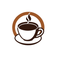 colección de sencillo café taza logo diseños aislado png
