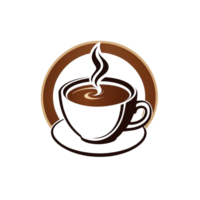 Collection of Simple Coffee Cup Logo Designs Isolated png