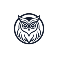 Collection of Simple Owl Logo Designs Isolated png