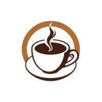 Sammlung von einfach Kaffee Tasse Logo Designs isoliert png