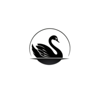 colección de sencillo cisne logo diseños aislado png