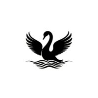 collezione di semplice cigno logo disegni isolato png