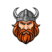 collection de viking tête logo dessins isolé png