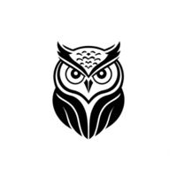 Collection of Simple Owl Logo Designs Isolated png