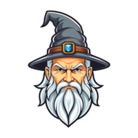 Collection of Wizard Head Logo Designs Isolated png