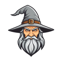 Collection of Wizard Head Logo Designs Isolated png