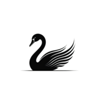 Collection of Simple Swan Logo Designs Isolated png