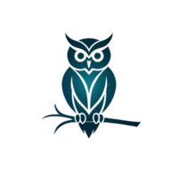 collection de Facile hibou logo dessins isolé png