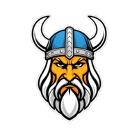 verzameling van viking hoofd logo ontwerpen geïsoleerd png