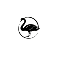 colección de sencillo cisne logo diseños aislado png