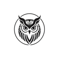 collection de Facile hibou logo dessins isolé png